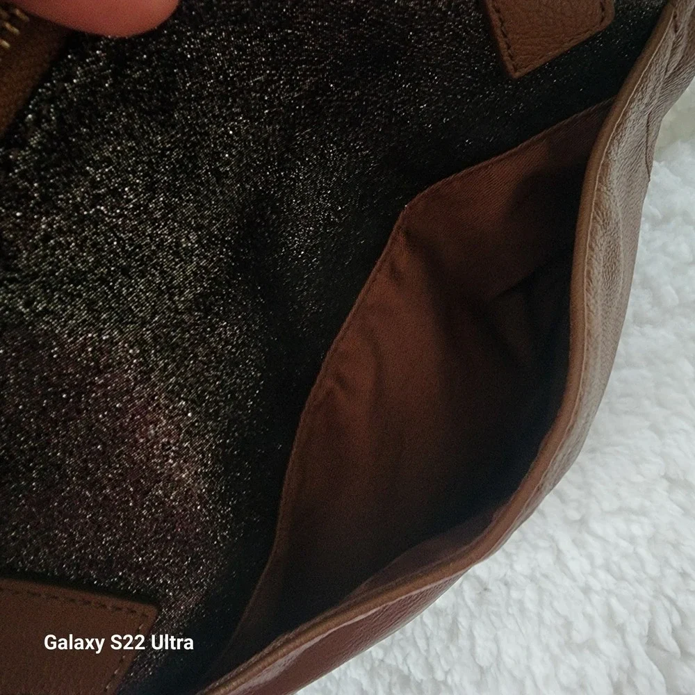 Fossil Keely crossbody tote bag in brown Leather Adjustable Strap - Picture 8 of 16